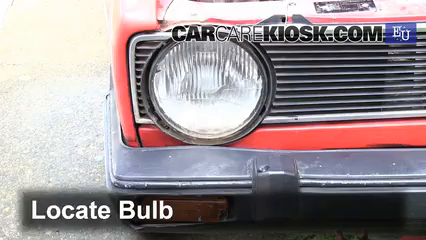 1980 Volkswagen Golf L 1.3L 4 Cyl. Éclairage Feux de croisement (remplacer l'ampoule)