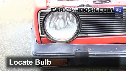 1980 Volkswagen Golf L 1.3L 4 Cyl. Éclairage Feu clignotant avant (remplacer l'ampoule)