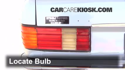 1981 Mercedes-Benz 380SEL 3.8L V8 Sedan (4 Door) Lights Tail Light (replace bulb)