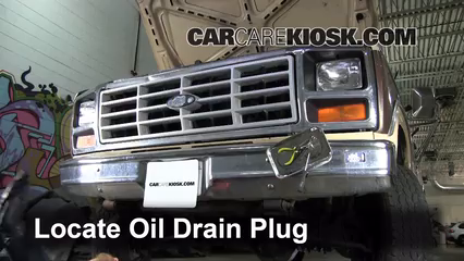 1984 Ford F-250 6.9L V8 Diesel Standard Cab Pickup Oil Change Oil and Oil Filter