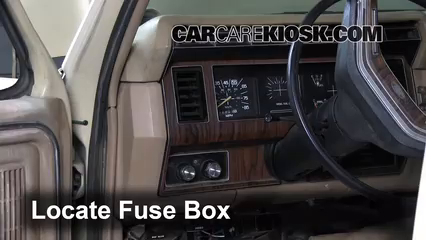 Interior Fuse Box Location: 1983-1986 Ford F-250 - 1984 Ford F-250 6.9L