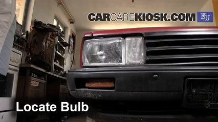 1985 Volkswagen Passat C Estate 1.6L 4 Cyl. Diesel Éclairage Feu antibrouillard (remplacer l'ampoule)