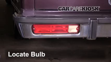 1987 Chevrolet El Camino 5.0L V8 Éclairage Feux de marche arrière (remplacer une ampoule)