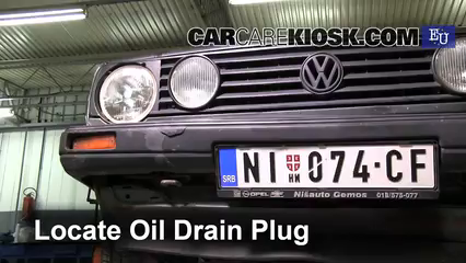 1988 Volkswagen Golf TDI 1.6L 4 Cyl. Turbo Diesel Huile Changer l'huile et le filtre à huile