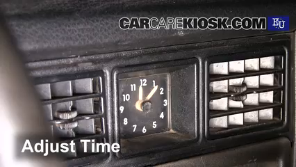 1990 Opel Kadett 1.4 i 1.4L 4 Cyl. Horloge Régler l'horloge