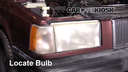 1992 Volvo 740 2.3L 4 Cyl. Wagon Lights Headlight (replace bulb)