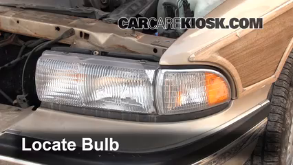 1993 Buick Roadmaster Estate Wagon 5.7L V8 Éclairage Feux de route (remplacer l'ampoule)