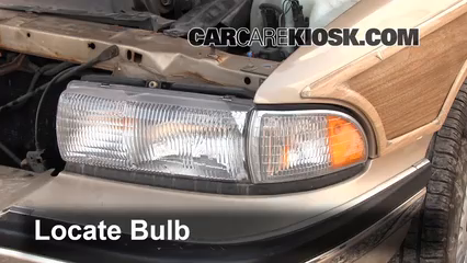 1993 Buick Roadmaster Estate Wagon 5.7L V8 Luces Luz de estacionamiento (reemplazar foco)