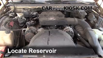 1993 Buick Roadmaster Estate Wagon 5.7L V8 Líquido limpiaparabrisas Controlar nivel de líquido
