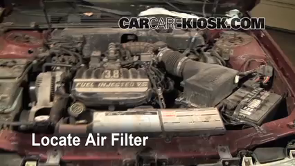 1993 Mercury Sable GS 3.8L V6 Sedan Air Filter (Engine) Replace