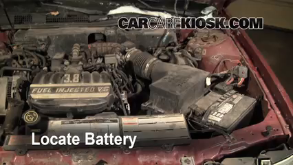 1993 Mercury Sable GS 3.8L V6 Sedan Battery Replace