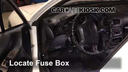 Interior Fuse Box Location 1993 1997 Honda Civic Del Sol