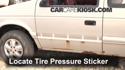 1994 Dodge Caravan 3.0L V6 Tires & Wheels Check Tire Pressure