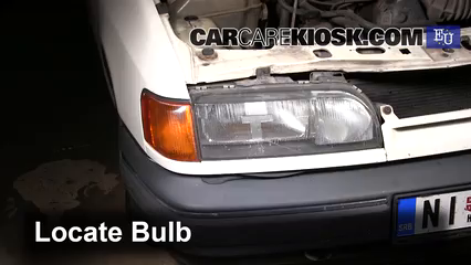 1994 Ford Scorpio GL 2.0L 4 Cyl. Éclairage Feu clignotant avant (remplacer l'ampoule)