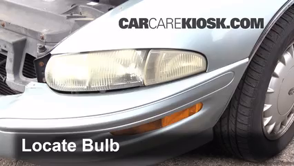 1995 Buick Riviera 3.8L V6 Éclairage Feux de route (remplacer l'ampoule)