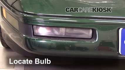 1995 Chevrolet Corvette 5.7L V8 Hatchback Éclairage Feu antibrouillard (remplacer l'ampoule)