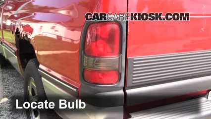 1995 Dodge Ram 1500 5.2L V8 Standard Cab Pickup Luces Luz de reversa (reemplazar foco)