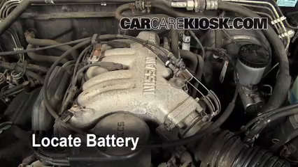 1995 Nissan Pickup XE 3.0L V6 Extended Cab Pickup Battery Replace