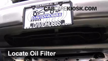 2001 mazda protege oil filter location