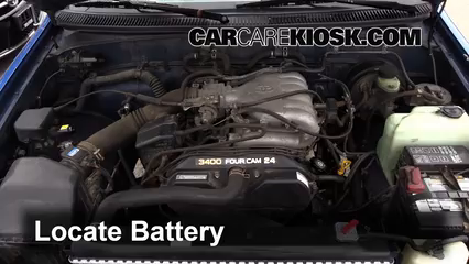 1996 Toyota T100 SR5 3.4L V6 Extended Cab Pickup Battery Replace