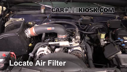 1997 Chevrolet Tahoe 5.7L V8 Filtro de aire (motor) Cambio