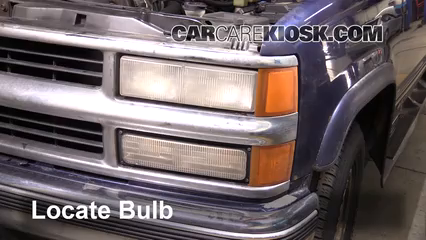1997 Chevrolet Tahoe 5.7L V8 Éclairage Feu clignotant avant (remplacer l'ampoule)