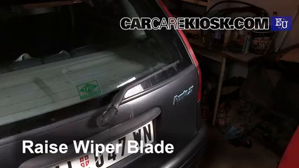 1997 Fiat Punto SX 1.1L 4 Cyl. Windshield Wiper Blade (Rear) Replace Wiper Blade