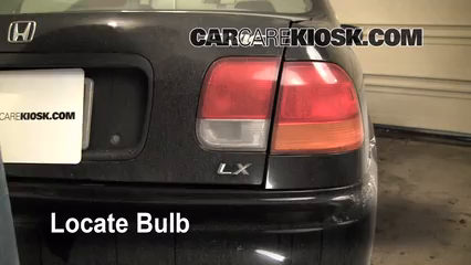 1997 Honda Civic LX 1.6L 4 Cyl. Lights Turn Signal - Rear (replace bulb)