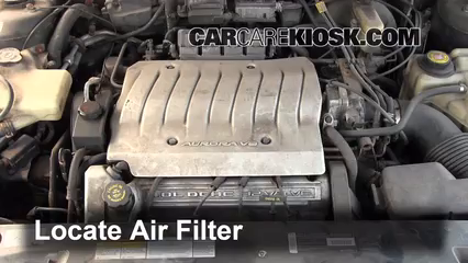 1997 Oldsmobile Aurora 4.0L V8 Filtre à air (moteur) Changement