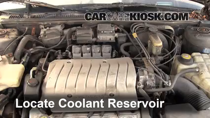 1997 Oldsmobile Aurora 4.0L V8 Antigel (Liquide de Refroidissement) Vérifiez le niveau d'antigel