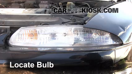 1997 Oldsmobile Aurora 4.0L V8 Éclairage Feux de croisement (remplacer l'ampoule)