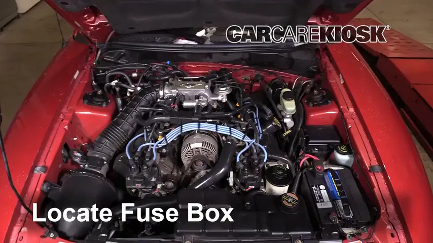 Replace a Fuse: 1998 Ford Mustang GT 4.6L V8 Convertible