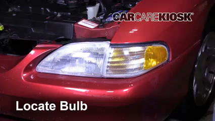 1998 Ford Mustang GT 4.6L V8 Convertible Lights Headlight (replace bulb)