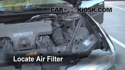 1998 Oldsmobile Intrigue GL 3.8L V6 Filtro de aire (motor)