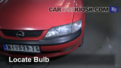 1998 Opel Vectra Estate DTI 2.0L 4 Cyl. Turbo Diesel Éclairage Feu antibrouillard (remplacer l'ampoule)