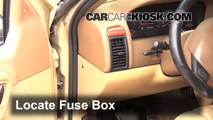 Interior Fuse Box Location 1999 2004 Jeep Grand Cherokee