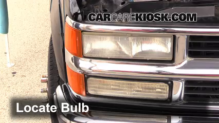 1999 Chevrolet K3500 LS 7.4L V8 Crew Cab Pickup (4 Door) Luces Luz de estacionamiento (reemplazar foco)