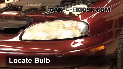 1999 Chevrolet Monte Carlo Z34 3.8L V6 Luces Luz de carretera (reemplazar foco) 