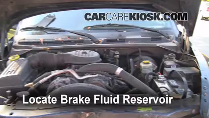 1999 Dodge Durango SLT 5.9L V8 Brake Fluid Check Fluid Level