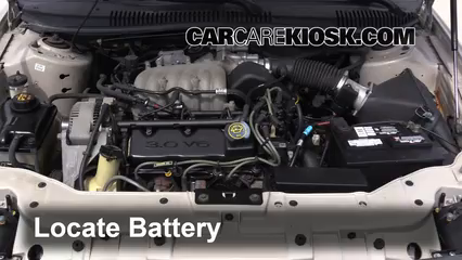 1999 Ford Taurus LX 3.0L V6 Battery Replace