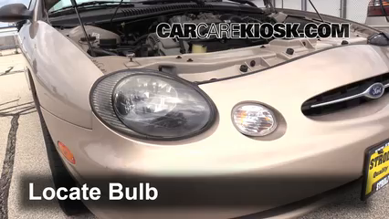 1999 Ford Taurus LX 3.0L V6 Lights Headlight (replace bulb)