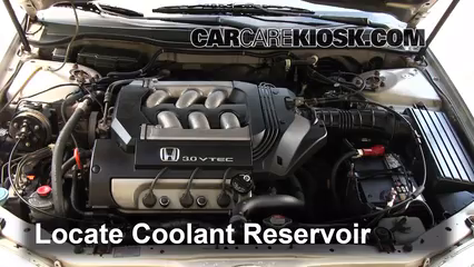 1999 Honda Accord LX 3.0L V6 Sedan (4 Door) Coolant (Antifreeze) Check Coolant Level