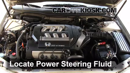 1999 Honda Accord LX 3.0L V6 Sedan (4 Door) Power Steering Fluid Check Fluid Level