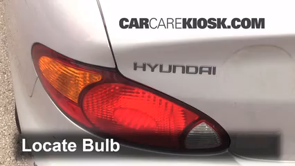1999 Hyundai Elantra GL 2.0L 4 Cyl. Sedan (4 Door) Lights Tail Light (replace bulb)