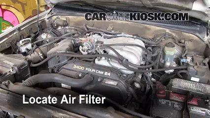 1999 Toyota 4Runner Limited 3.4L V6 Air Filter (Engine) Replace