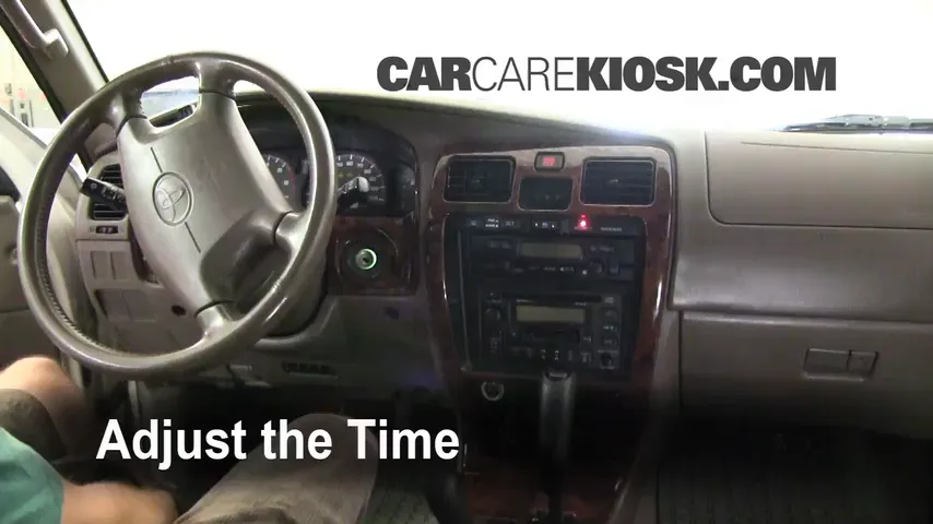 How to Set the Clock / Change Time on a 1997 Toyota 4Runner Limited 3.4L V6