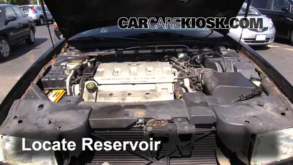 2000 Cadillac Eldorado ESC 4.6L V8 Líquido limpiaparabrisas Controlar nivel de líquido