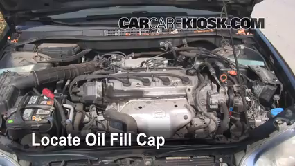 How to Add Oil: 2000 Honda Accord EX  4 Cyl. Sedan (4 Door)