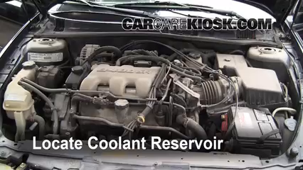 2000 Oldsmobile Alero GL 3.4L V6 Sedan (4 Door) Coolant (Antifreeze) Add Coolant
