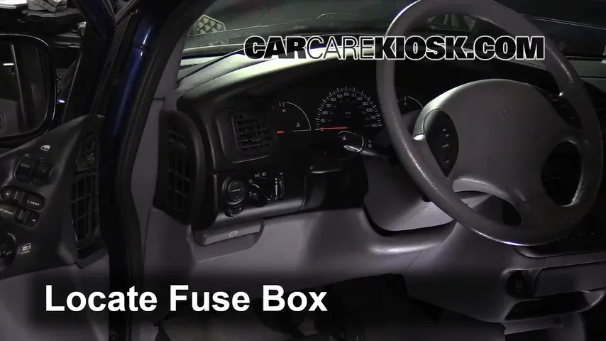 Interior Fuse Check: 2000 Dodge Grand Caravan 3.3L V6